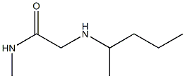 N-methyl-2-(pentan-2-ylamino)acetamide Struktur