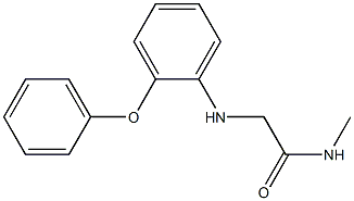 N-methyl-2-[(2-phenoxyphenyl)amino]acetamide Struktur