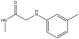 N-methyl-2-[(3-methylphenyl)amino]acetamide Struktur