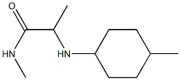 N-methyl-2-[(4-methylcyclohexyl)amino]propanamide Struktur