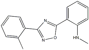 N-methyl-2-[3-(2-methylphenyl)-1,2,4-oxadiazol-5-yl]aniline Struktur