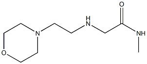 N-methyl-2-{[2-(morpholin-4-yl)ethyl]amino}acetamide Struktur