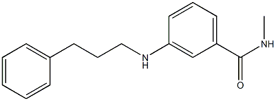 N-methyl-3-[(3-phenylpropyl)amino]benzamide Struktur