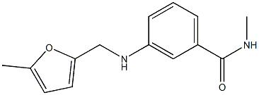 N-methyl-3-{[(5-methylfuran-2-yl)methyl]amino}benzamide Struktur