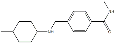 N-methyl-4-{[(4-methylcyclohexyl)amino]methyl}benzamide Struktur