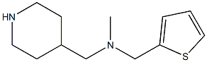 N-methyl-N-(piperidin-4-ylmethyl)-N-(thien-2-ylmethyl)amine Struktur