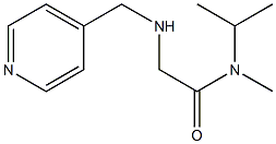 N-methyl-N-(propan-2-yl)-2-[(pyridin-4-ylmethyl)amino]acetamide Struktur