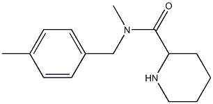 N-methyl-N-[(4-methylphenyl)methyl]piperidine-2-carboxamide Struktur