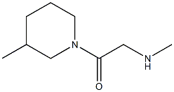 N-methyl-N-[2-(3-methylpiperidin-1-yl)-2-oxoethyl]amine Struktur