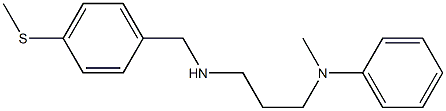 N-methyl-N-[3-({[4-(methylsulfanyl)phenyl]methyl}amino)propyl]aniline Struktur