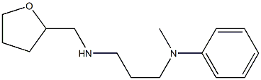 N-methyl-N-{3-[(oxolan-2-ylmethyl)amino]propyl}aniline Struktur