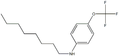 N-octyl-4-(trifluoromethoxy)aniline Struktur