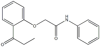 N-phenyl-2-(2-propionylphenoxy)acetamide Struktur