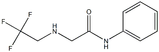 N-phenyl-2-[(2,2,2-trifluoroethyl)amino]acetamide Struktur