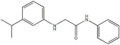 N-phenyl-2-{[3-(propan-2-yl)phenyl]amino}acetamide Struktur