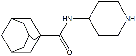 N-piperidin-4-yladamantane-1-carboxamide Struktur