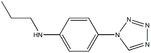 N-propyl-4-(1H-1,2,3,4-tetrazol-1-yl)aniline Struktur