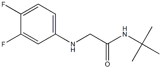 N-tert-butyl-2-[(3,4-difluorophenyl)amino]acetamide Struktur