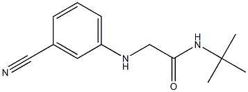 N-tert-butyl-2-[(3-cyanophenyl)amino]acetamide Struktur