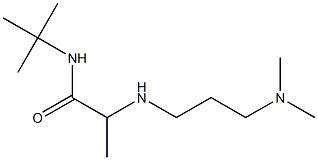 N-tert-butyl-2-{[3-(dimethylamino)propyl]amino}propanamide Struktur