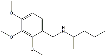 pentan-2-yl[(2,3,4-trimethoxyphenyl)methyl]amine Struktur