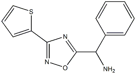 phenyl[3-(thiophen-2-yl)-1,2,4-oxadiazol-5-yl]methanamine Struktur