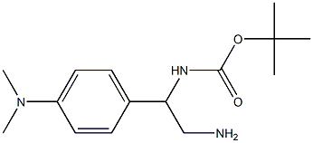 tert-butyl 2-amino-1-[4-(dimethylamino)phenyl]ethylcarbamate Struktur