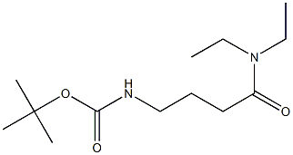 tert-butyl 4-(diethylamino)-4-oxobutylcarbamate Struktur