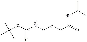 tert-butyl 4-(isopropylamino)-4-oxobutylcarbamate Struktur