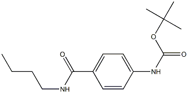 tert-butyl 4-[(butylamino)carbonyl]phenylcarbamate Struktur