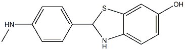 2-(4-(METHYLAMINO)PHENYL)-2,3-DIHYDROBENZO[D]THIAZOL-6-OL Struktur