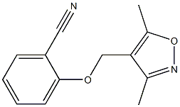 Benzonitrile,  2-[(3,5-dimethyl-4-isoxazolyl)methoxy]- Struktur