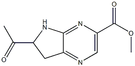 METHYL 6-ACETYL-6,7-DIHYDRO-5H-PYRROLO[3,2-B]PYRAZINE-3-CARBOXYLATE Struktur