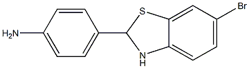 4-(6-BROMO-2,3-DIHYDROBENZO[D]THIAZOL-2-YL)BENZENAMINE Struktur