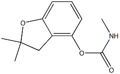 2,2-DIMETHYL-2,3-DIHYDROBENZOFURAN-4-YL METHYLCARBAMATE Struktur