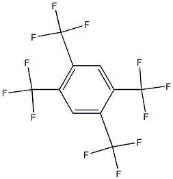 1,2,4,5-tetratrifluoromethylbenzene Struktur