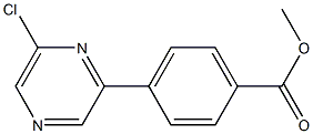 4-(6-Chloro-pyrazin-2-yl)-bezoic acid methyl ester Struktur