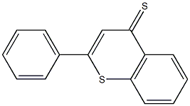 2-phenylthiochromene-4-thione Struktur