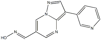 3-Pyridin-3-yl-pyrazolo[1,5-a]pyrimidine-6-carbaldehyde oxime Struktur