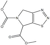 dimethyl 4,6-dihydro-5H-pyrrolo[3,4-d][1,2,3]thiadiazole-5,6-dicarboxylate Struktur