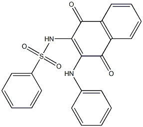 N-(3-anilino-1,4-dioxo-1,4-dihydro-2-naphthalenyl)benzenesulfonamide Struktur