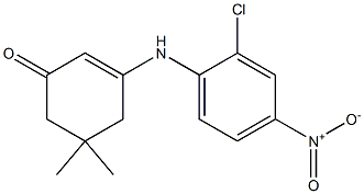 3-{2-chloro-4-nitroanilino}-5,5-dimethyl-2-cyclohexen-1-one Struktur