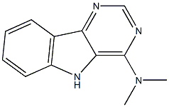 N,N-dimethyl-5H-pyrimido[5,4-b]indol-4-amine Struktur