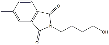 2-(4-hydroxybutyl)-5-methyl-1H-isoindole-1,3(2H)-dione Struktur