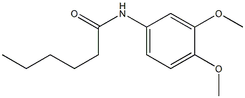 N-(3,4-dimethoxyphenyl)hexanamide Struktur