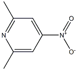 4-nitro-2,6-dimethylpyridine Struktur