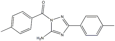 1-(4-methylbenzoyl)-3-(4-methylphenyl)-1H-1,2,4-triazol-5-ylamine Struktur