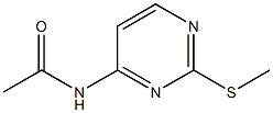 N-[2-(methylsulfanyl)-4-pyrimidinyl]acetamide Struktur