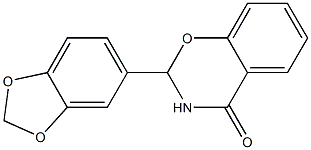 2-(1,3-benzodioxol-5-yl)-2,3-dihydro-4H-1,3-benzoxazin-4-one Struktur