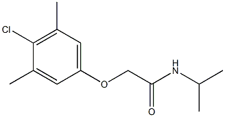 2-(4-chloro-3,5-dimethylphenoxy)-N-isopropylacetamide Struktur